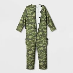 Kids' Adaptive Army Halloween Costume Jumpsuit with Accessories - Hyde & EEK! Boutique™ Green