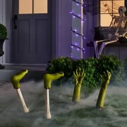 Hyde & EEK! Boutique 2pc Zombie Feet Yard Stakes Halloween Decorative Prop - Hyde & EEK! Boutique™