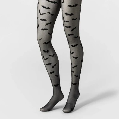 Women's Bat Sheer Halloween Tights - Hyde & EEK! Boutique™ Black 4 Women's Bat Sheer Halloween Tights - Hyde & EEK! Boutique™ Black - Image 4