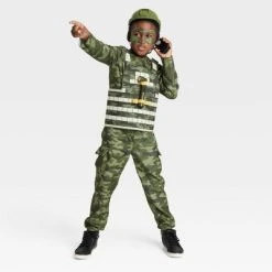 Kids' Army Halloween Costume Jumpsuit with Accessories - Hyde & EEK! Boutique™ Green -Hyde & EEK! Boutique Shop GUEST f64cdaa9 ae56 45b9 be4a 6b6499881e42