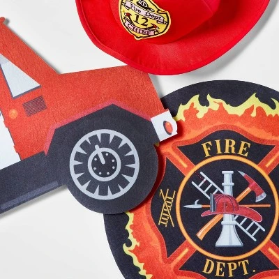 Hyde & EEK! Boutique Kids' Adaptive Fire Truck Halloween Costume Small Wheelchair Cover with Helmet - Hyde & EEK! Boutique™ 4 Hyde & EEK! Boutique Kids' Adaptive Fire Truck Halloween Costume Small Wheelchair Cover with Helmet - Hyde & EEK! Boutique™ - Image 4