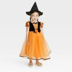 Toddler Witch Halloween Costume Dress with Hat - Hyde & EEK! Boutique™ Multicolor -Hyde & EEK! Boutique Shop GUEST fe47e490 e97a 403b 8dba 9e8577b5cb84